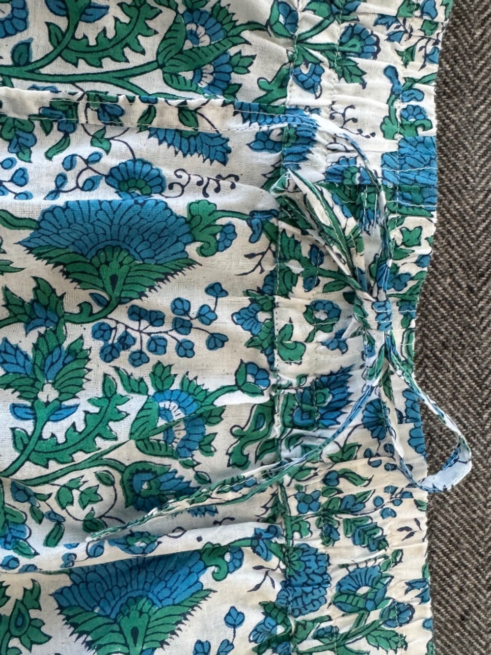 NWT SZ BLOCKPRINTS ELASTIC WAIST W/TIE SKIRT - Picture 2 of 11